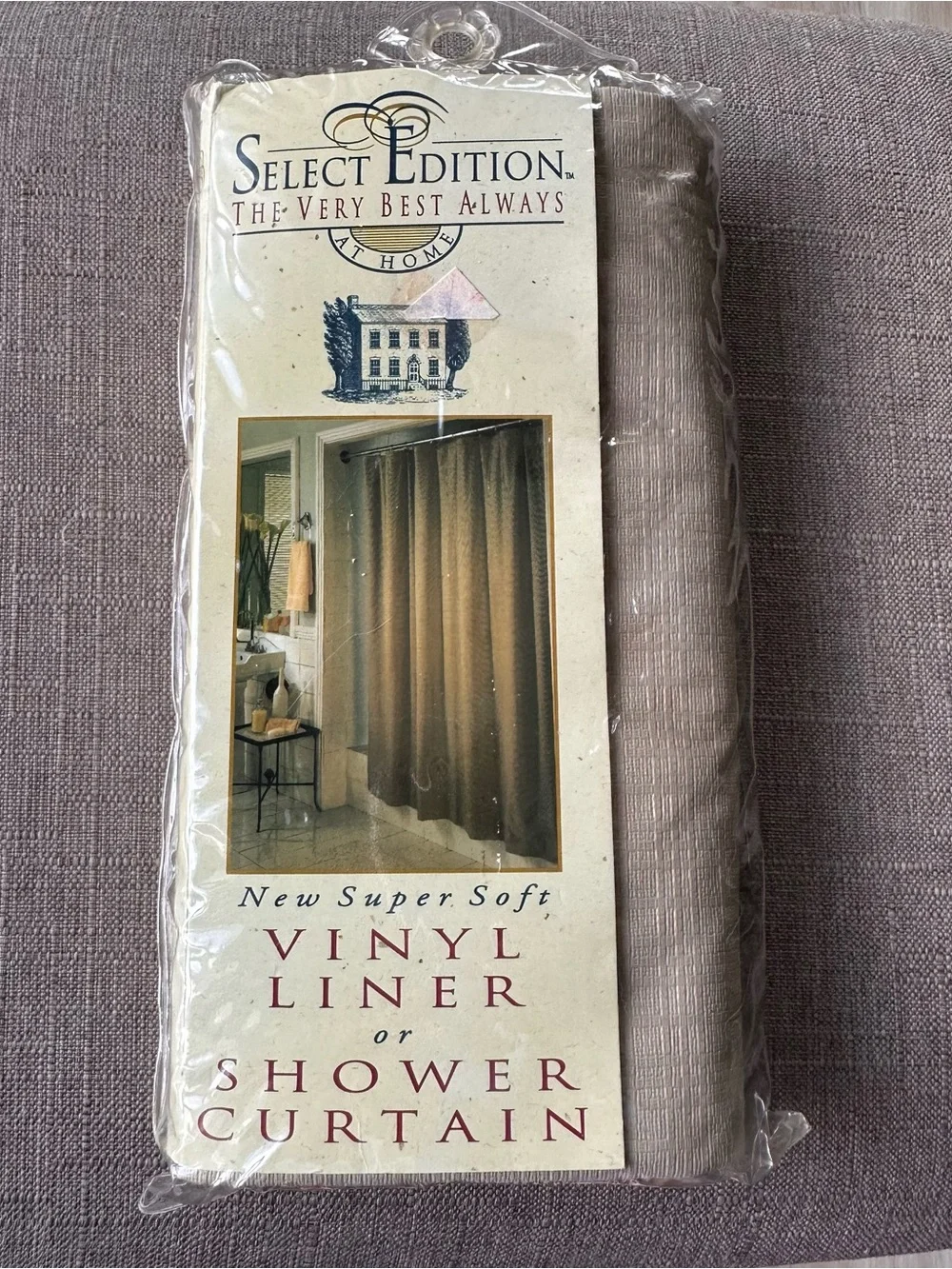 Linen Shower Curtain - Beige